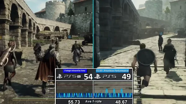 龙信2升级2.03补丁，PS5 Pro 在城市地区里接近60帧