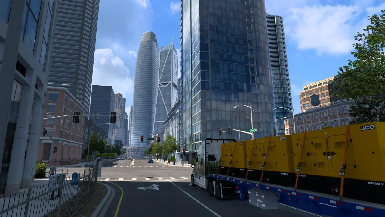 《美国卡车模拟器》驾驶我们的大卡车，到美国各地耀武扬威去