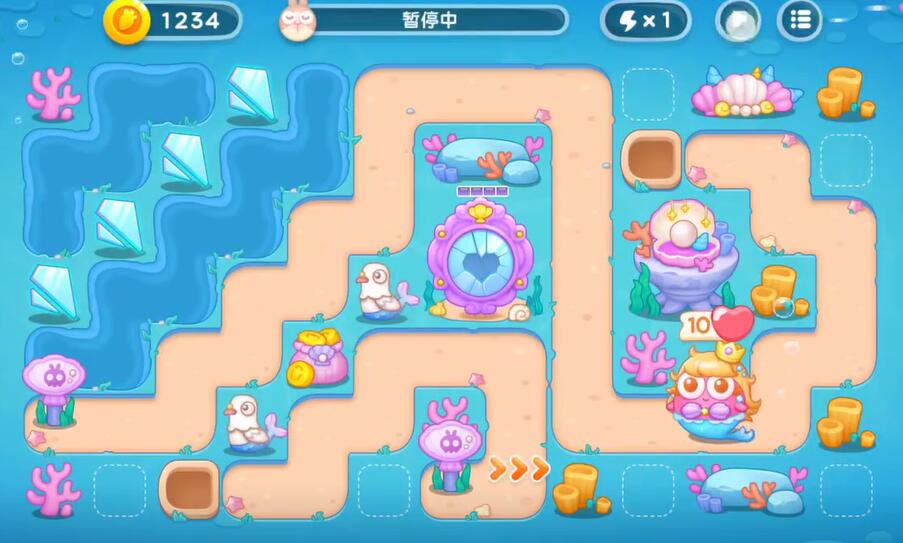 保卫萝卜4海的闺女第74关攻略