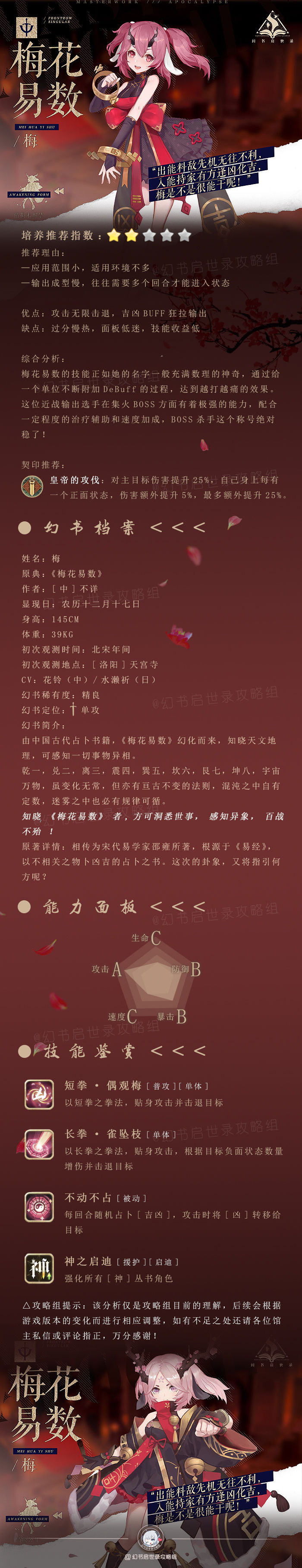 幻书启世录梅花易数图鉴