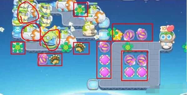 保卫萝卜4太空穿越第14关攻略