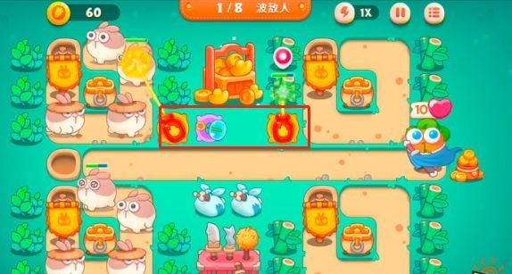 保卫萝卜4卧兔藏龙第14关攻略