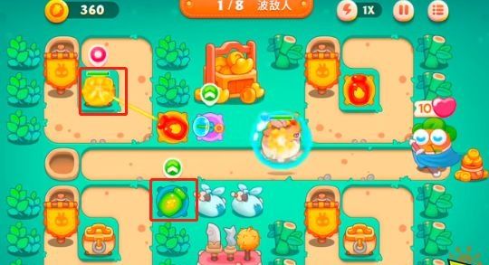 保卫萝卜4卧兔藏龙第14关攻略