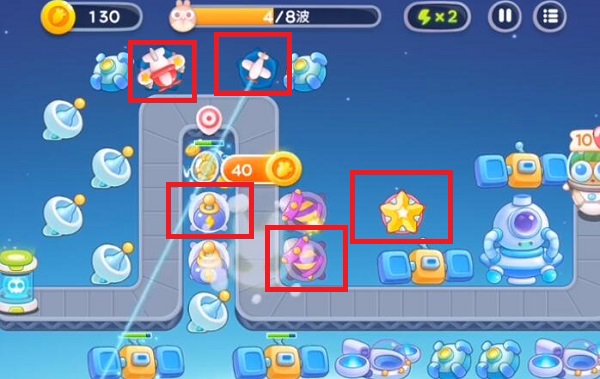 保卫萝卜4太空穿越第59关攻略