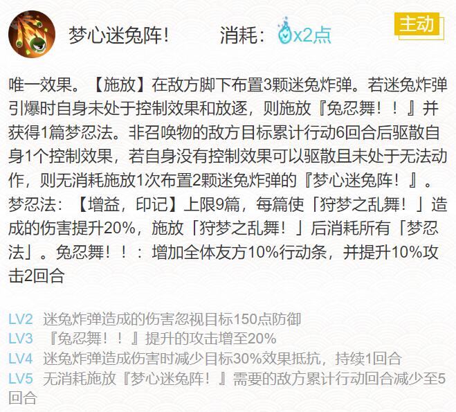 阴阳师梦寻山兔御魂搭配2024
