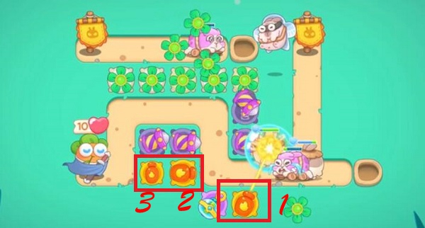 保卫萝卜4卧兔藏龙第17关攻略