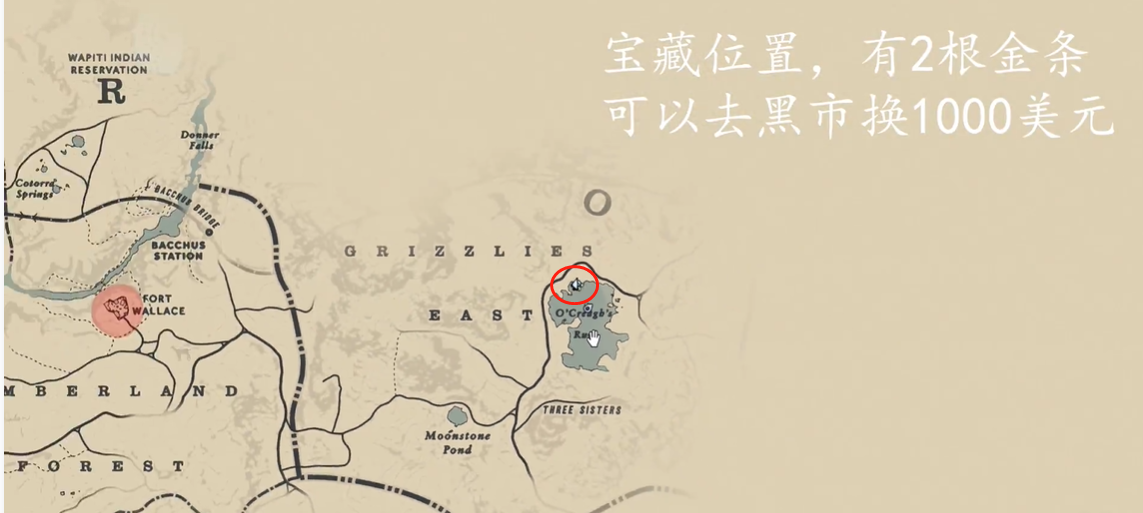 荒野大镖客2全杰克霍尔帮藏宝图位置