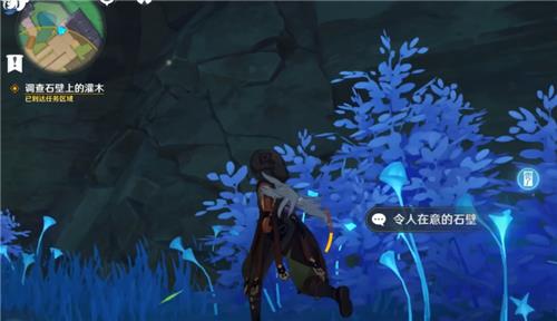 原神调查石壁上的灌木在哪