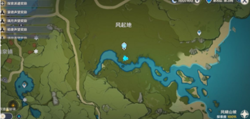 原神风起地附近的红色帐篷在哪