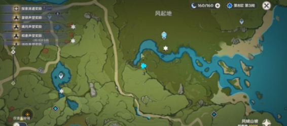 原神风起地附近的红色帐篷在哪