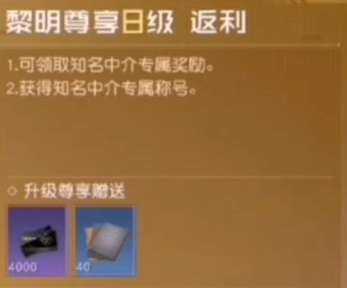 黎明觉醒vip等级划分表