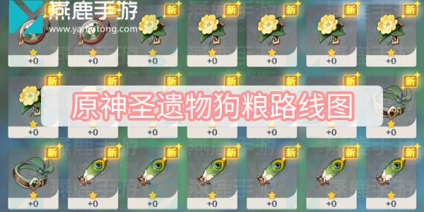原神圣遗物狗粮路线图