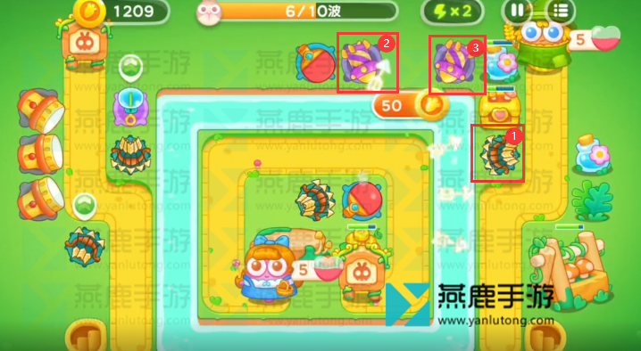 保卫萝卜4绿野奇缘第48关攻略