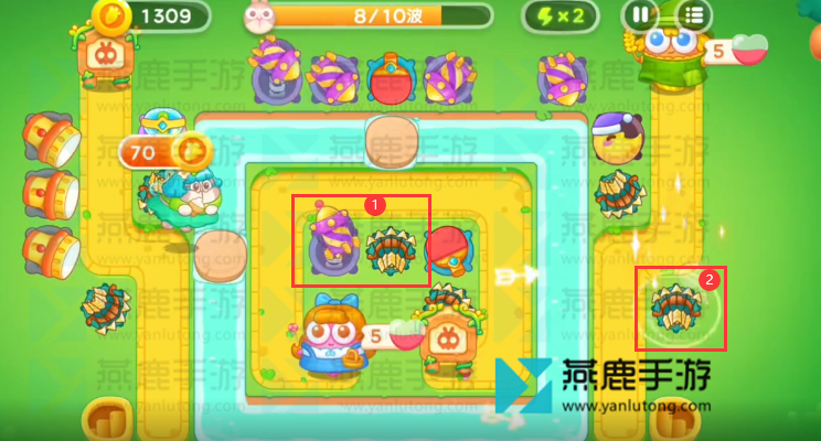 保卫萝卜4绿野奇缘第48关攻略
