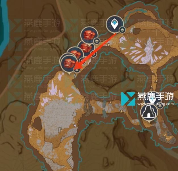 万相石采集路线图