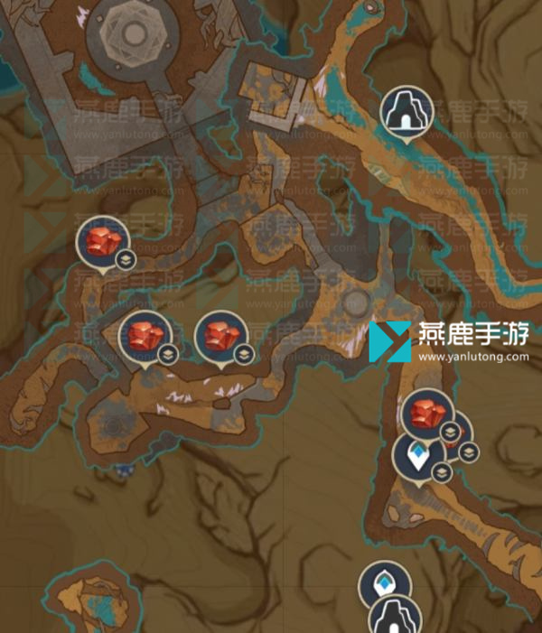 万相石采集路线图