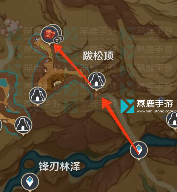 万相石采集路线图