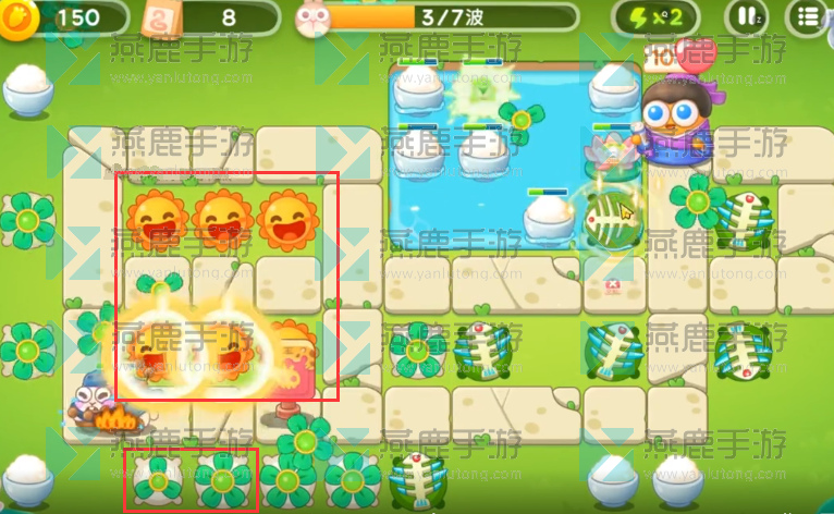 保卫萝卜4夏日垂钓第20关攻略