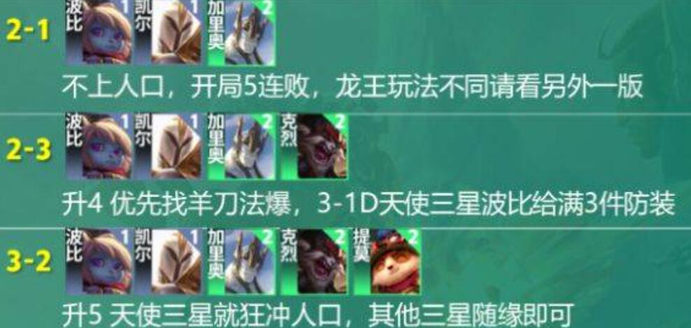 S9登顶天使阵容攻略