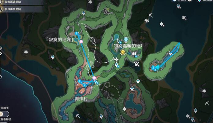原神海沫村水神瞳位置