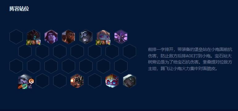 云顶之弈s9堡垒小炮攻略