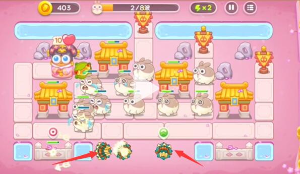 保卫萝卜4秋妃传第61关攻略