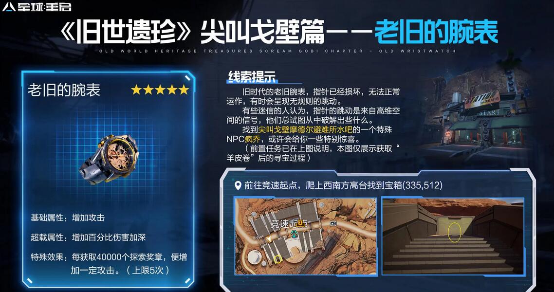 星球重启老旧的腕表怎么获得