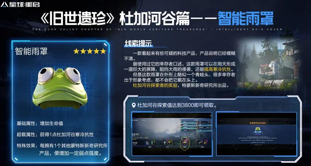 星球重启智能雨罩怎么获得
