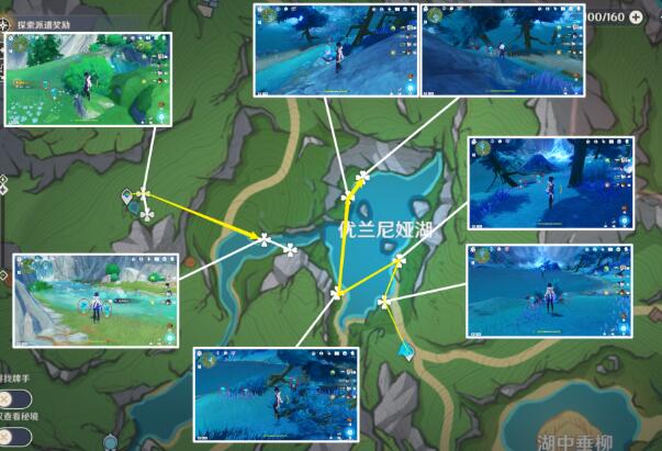 原神湖光铃兰采集路线图
