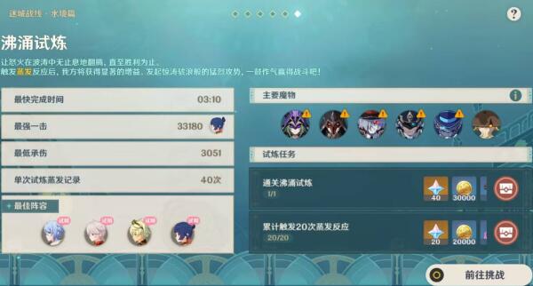 原神迷城战线水境篇第六天攻略