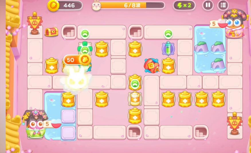 保卫萝卜4秋妃传第108关攻略