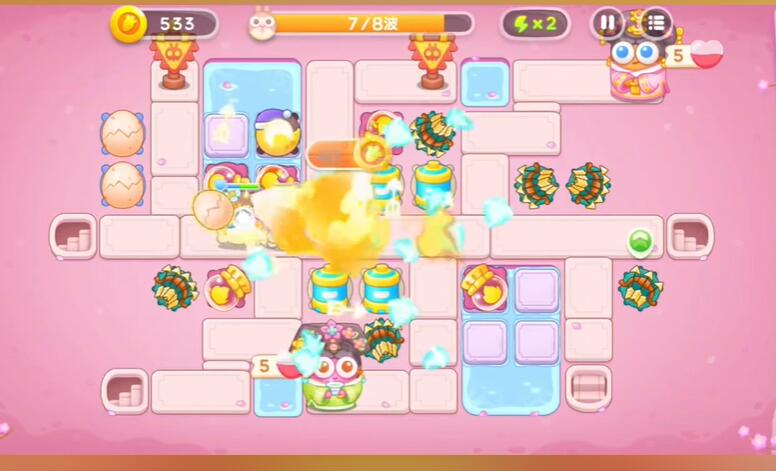保卫萝卜4秋妃传第109关攻略