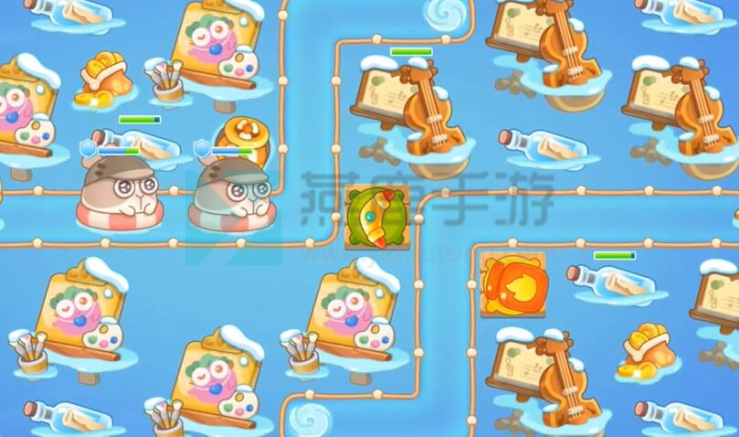 保卫萝卜4暖暖汤泉第5关攻略