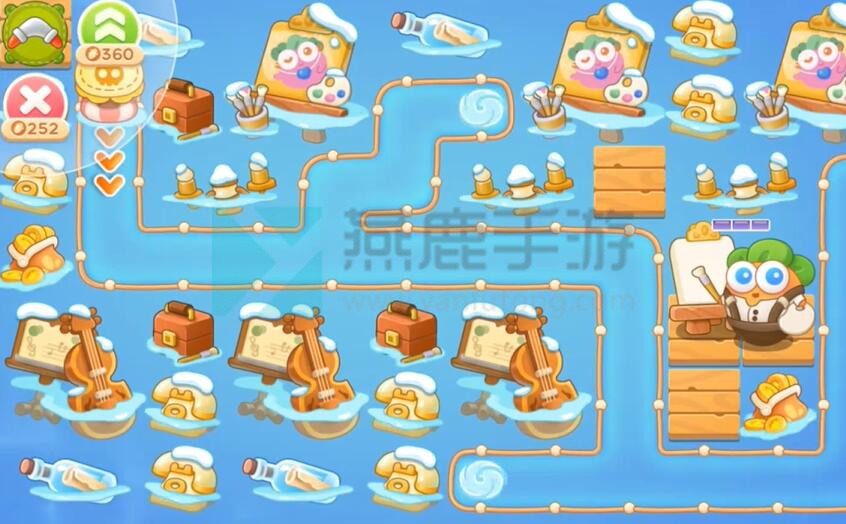 保卫萝卜4暖暖汤泉第6关攻略