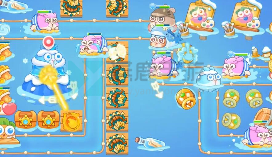 保卫萝卜4暖暖汤泉第7关攻略