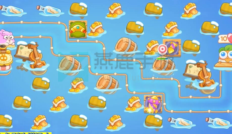 保卫萝卜4暖暖汤泉第13关攻略