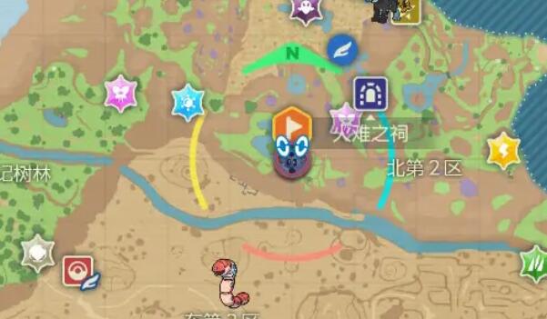 宝可梦朱紫蓝之圆盘神兽位置