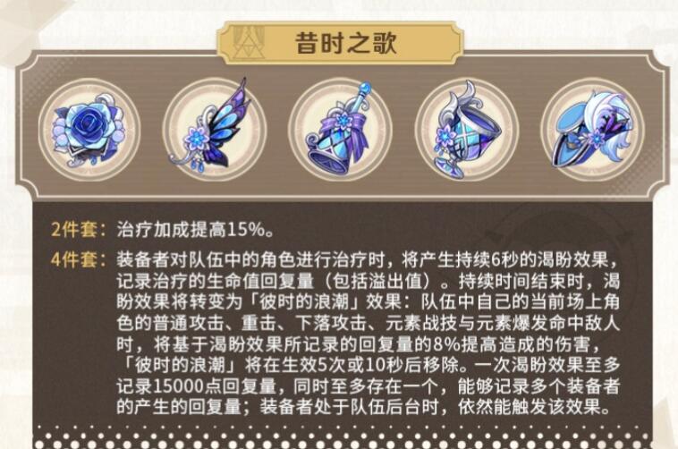 原神夏沃蕾圣遗物词条推荐