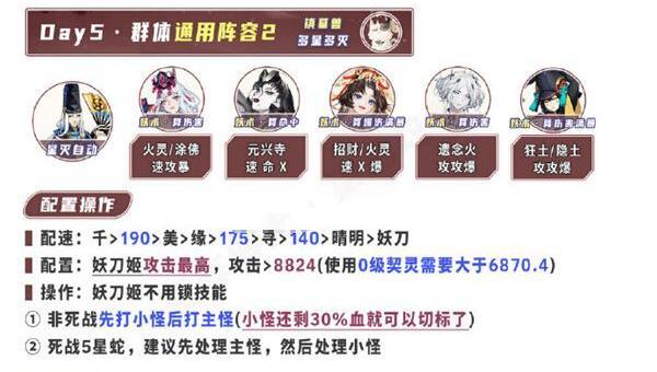 阴阳师2023超鬼王第五天阵容