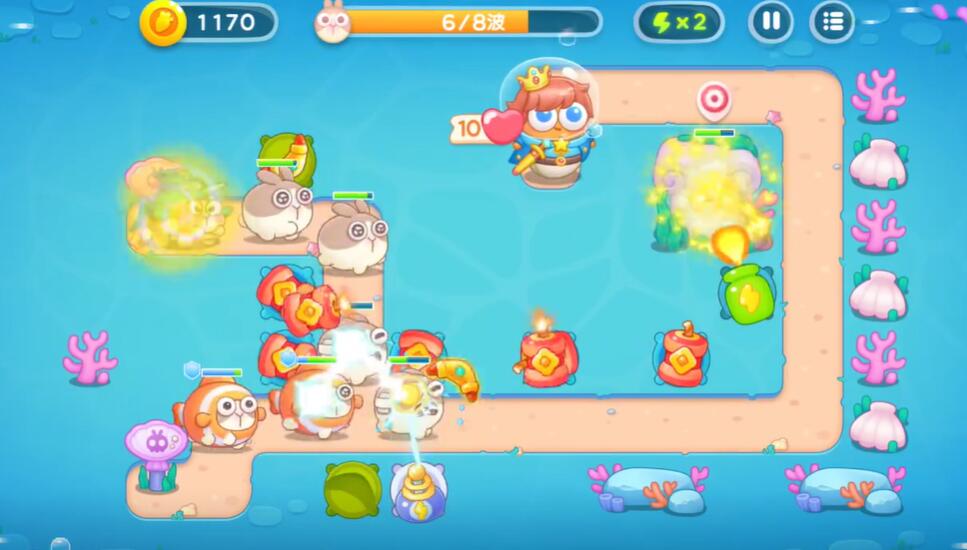 保卫萝卜4海的闺女第6关攻略