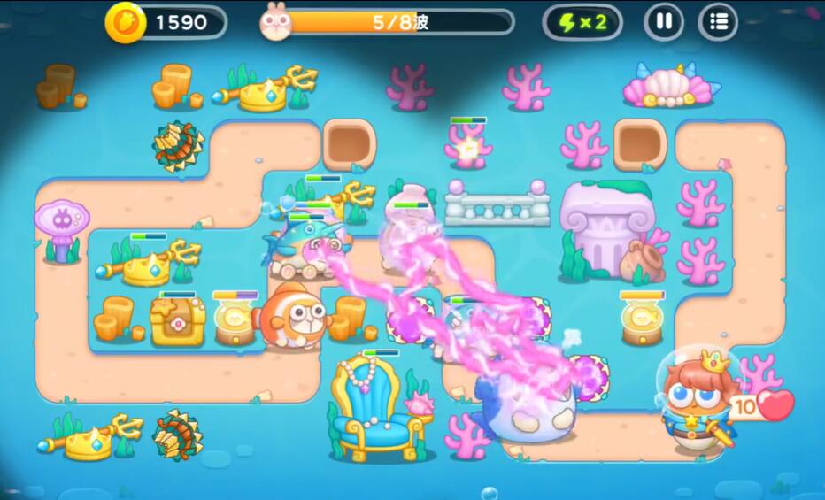 保卫萝卜4海的闺女第7关攻略