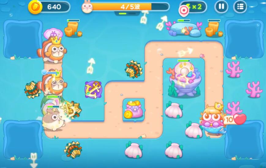 保卫萝卜4海的闺女第8关攻略