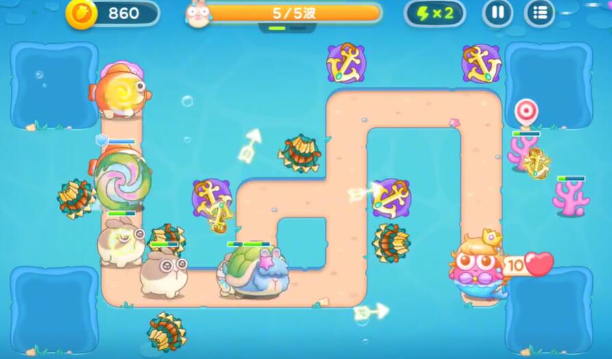 保卫萝卜4海的闺女第8关攻略