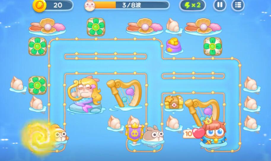 保卫萝卜4海的闺女第9关攻略