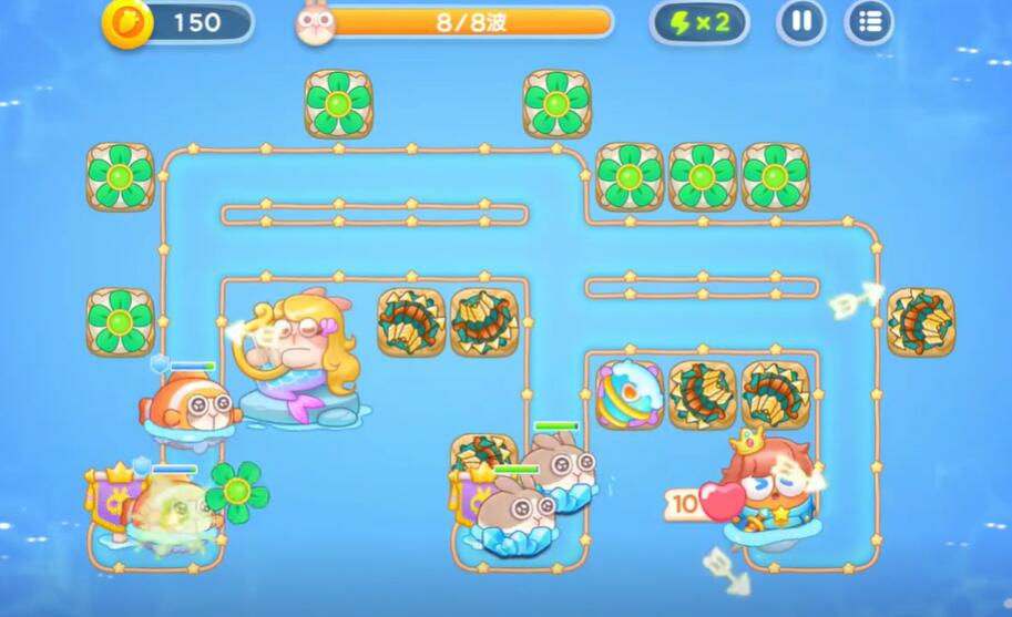 保卫萝卜4海的闺女第9关攻略