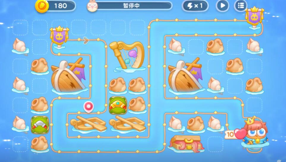 保卫萝卜4海的闺女第10关攻略