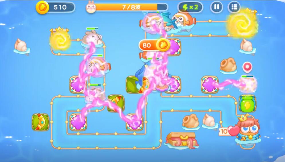 保卫萝卜4海的闺女第10关攻略