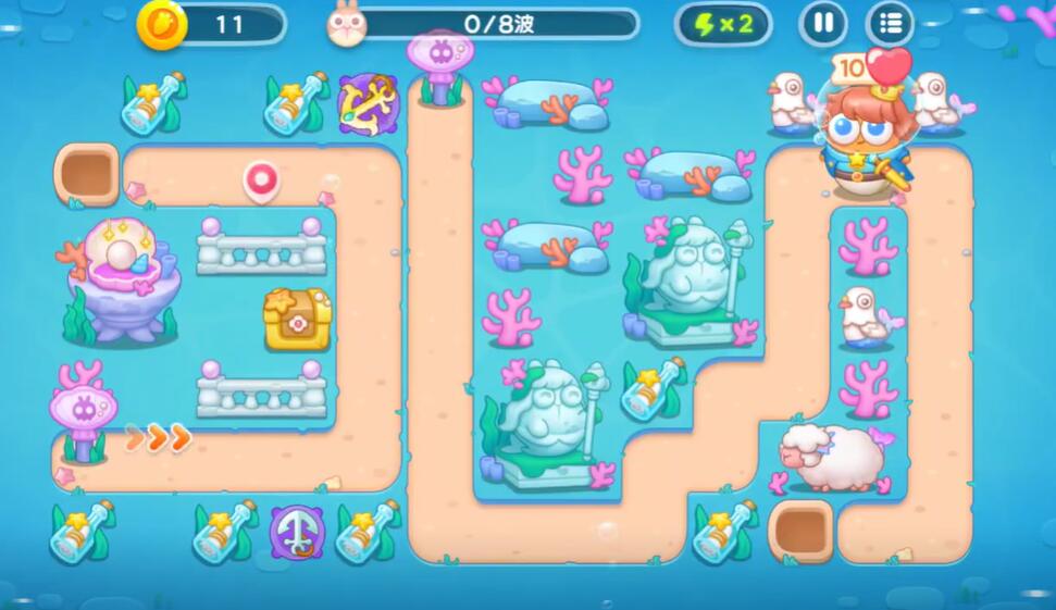 保卫萝卜4海的闺女第13关攻略