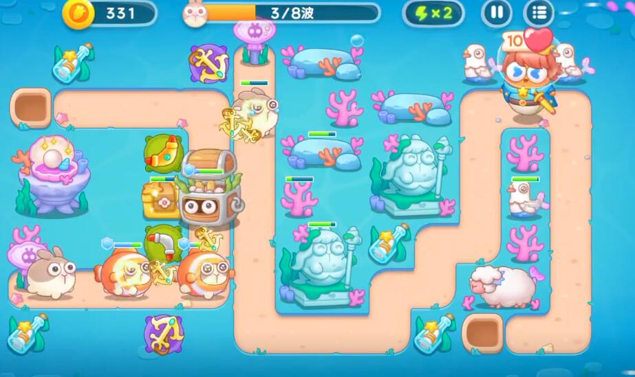 保卫萝卜4海的闺女第13关攻略