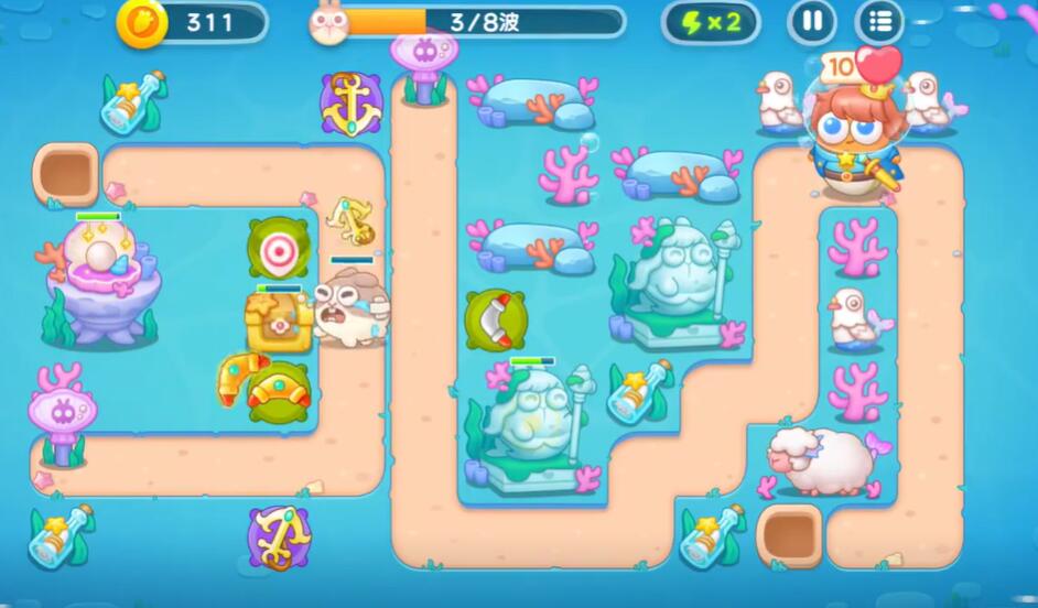 保卫萝卜4海的闺女第13关攻略